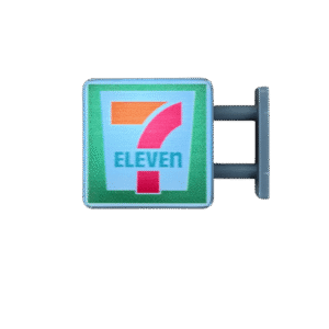 Magnet carré 7-Eleven
